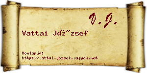 Vattai József névjegykártya