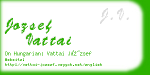 jozsef vattai business card